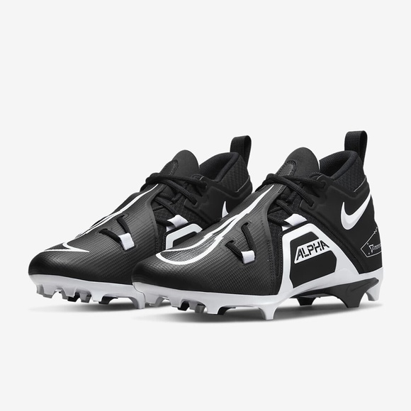 new men\'s 10.5 nike alpha menace pro 3 mid molded football/lacrosse cleats